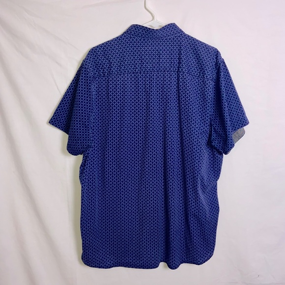 Lee Blue Checked Short Sleeve Button Down Shirt Men's Regular Size XL - Picture 4 of 7